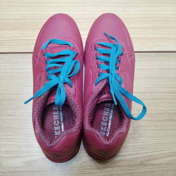 LIKE NEW Skechers Red Memory Foam Sneakers - Picture 5 of 8